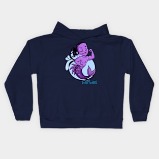 Purple Dreads Merbie Kids Hoodie